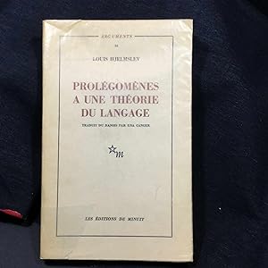 Seller image for Prolgomne a une thorie du langage Traduit du danois par Una Canger for sale by L'Oeil de Mercure