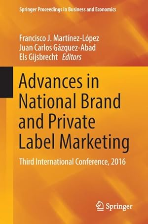 Bild des Verkufers fr Advances in National Brand and Private Label Marketing : Third International Conference, 2016 zum Verkauf von AHA-BUCH GmbH