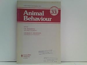 Animal Behaviour Volume 33 Part Four November 1985