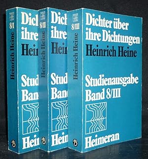 Immagine del venditore per Dichter ber ihre Dichtung, Band 8/1-3: Heinrich Heine. [3 Bnde. Herausgegeben von Norbert Altenhofer]. venduto da Antiquariat Kretzer