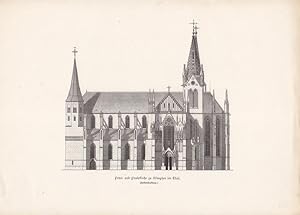 Peter- und Paulskirche zu Wimpfen im Thal (Rekonstruktion), Stahlstich um 1885, Blattgröße: 19,7 ...
