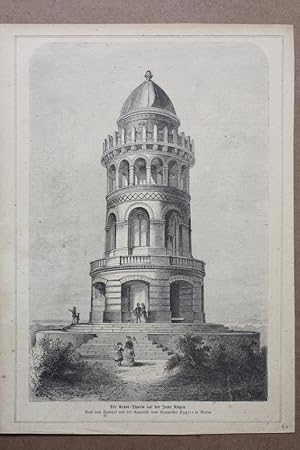 Der Arndt-Thurm auf der Insel Rügen, Holzstich um 1870 nach Baumeister Eggert/Berlin, Blattgröße:...