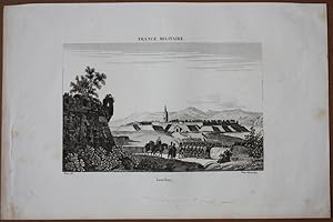 Landau in der Pfalz, Stahlstich um 1840 aus France Militaire, Blattgröße: 17,5 x 26,3 cm, reine B...