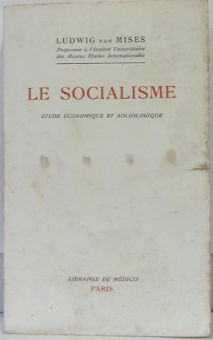 Le Socialisme étude économique et sociologique