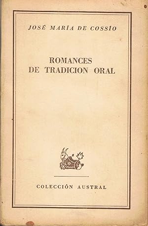 Immagine del venditore per ROMANCES DE TRADICIONAL ORAL venduto da Librera Torren de Rueda