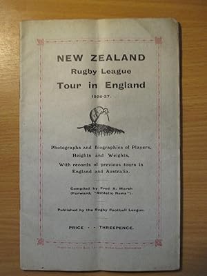 New Zealand Rugby League Tour in England 1926-27
