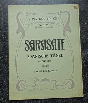 Bild des Verkufers fr Spanische Tnze Drittes Heft Op. 23 (Violine und Klavier) zum Verkauf von ANTIQUARIAT H. EPPLER