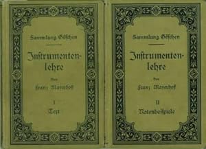 Seller image for Instrumentenlehre. I. Band: Text. II. Band: Notenbeispiele. for sale by Antiquariat Weinek
