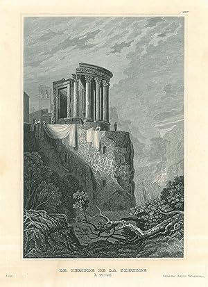 TIVOLI. "Le Temple de la Sibylle à Tivoli". Der Sybillentempel.