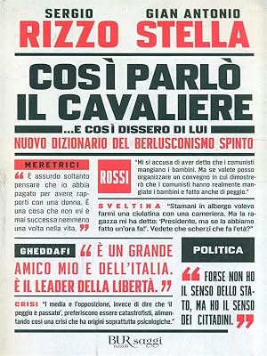 Bild des Verkufers fr Cosi' parlo' il cavaliere zum Verkauf von Librodifaccia