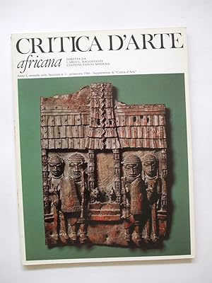 CRITICA D'ARTE africana Anno 1, seconda serie, fascicolo n.1