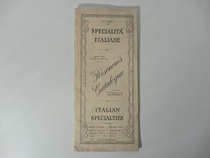 Specialita' italiane. Italian specialties. Medicinali, profumerie, varieta'