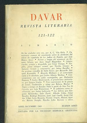 Seller image for DAVAR REVISTA LITERARIA. NMERO 121 - 122 for sale by Valentin Peremiansky