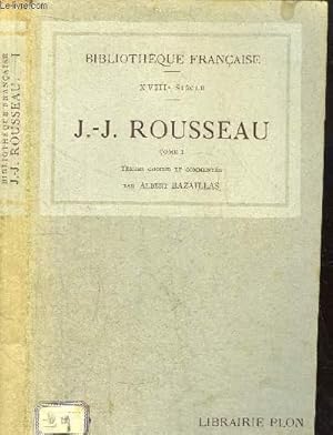 Bild des Verkufers fr JEAN-JACQUES ROUSSEAU - TOME I zum Verkauf von Le-Livre
