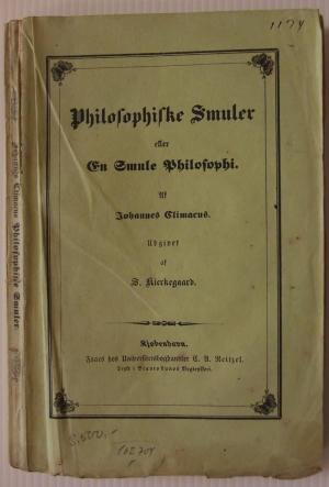 Seller image for Philosophiske Smuler eller En Smule Philosophi. auf Johannes Climacus. (Philosophical Fragments or Fragments of Philosophy) for sale by Eternal Return Antiquarian Bookshop