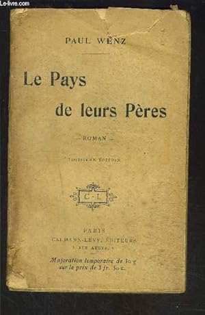 Bild des Verkufers fr LE PAYS DE LEURS PERES zum Verkauf von Le-Livre
