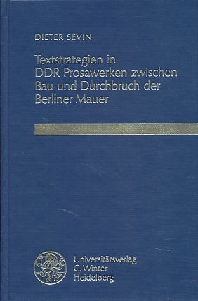 Seller image for Textstrategien in DDR-Prosawerken zwischen Bau und Durchbruch der Berliner Mauer. for sale by Fundus-Online GbR Borkert Schwarz Zerfa