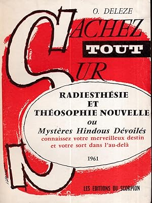 Sachez tout sur radiesthésie et théosophie nouvelle ou mystères hindous dévoilés connaissez votre...