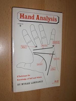 Immagine del venditore per Hand Analysis. A Technique for Knowledge of Self and Others. venduto da Antiquariat am Ungererbad-Wilfrid Robin