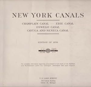 Bild des Verkufers fr CHARTS OF NEW YORK CANALS Champlain Canal, Erie Canal, Oswego Canal, Cayuga and Seneca Canal zum Verkauf von Complete Traveller Antiquarian Bookstore