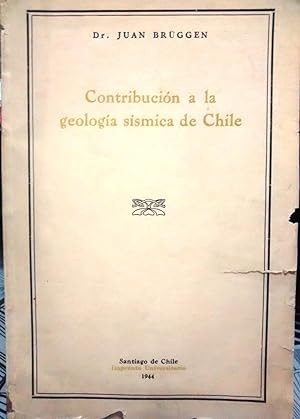 Bild des Verkufers fr Contribucin a la geologa ssmica de Chile zum Verkauf von Librera Monte Sarmiento