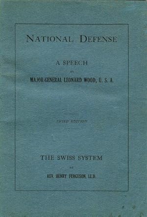 National Defense; A Speech