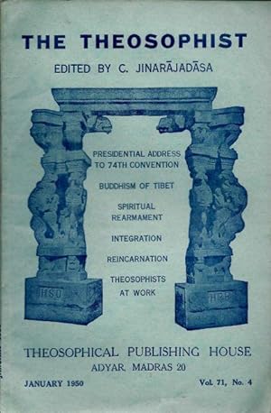 Seller image for THE THEOSOPHIST: VOL. 71, NO. 4, JANUARY 1950 for sale by By The Way Books