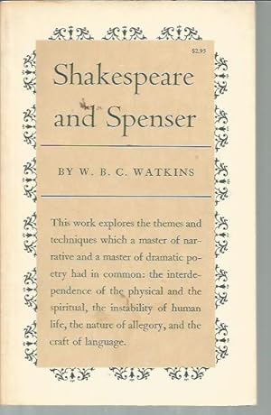 Seller image for Shakespeare and Spenser for sale by Bookfeathers, LLC