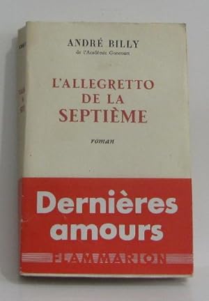 Imagen del vendedor de L'allegretto de la septime a la venta por crealivres