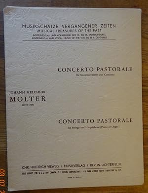 Bild des Verkufers fr Concerto Pastorale fr Streichorchester und Continuo (Erstdruck / Urtext, hg. Karlheinz Schultz-Hauser) zum Verkauf von ANTIQUARIAT H. EPPLER