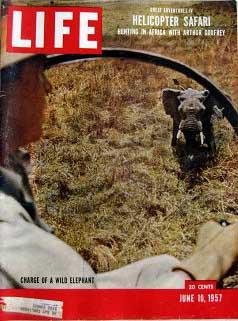 Life Magazine June 10, 1957 -- Cover: Arthur Godfrey's Helicopter Safari