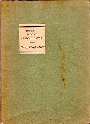 Image du vendeur pour Journal Second African Safari: December 27, 1956 ~ February 25, 1957 mis en vente par David Foley Sporting Books