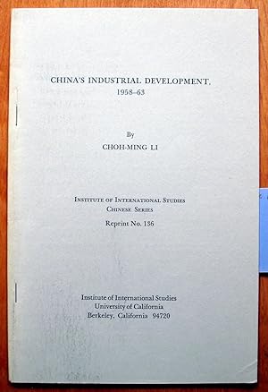 China's Industrial Development 1958-63