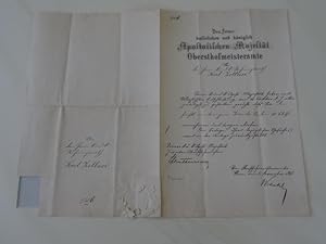 Franz Joseph 1830 - 1916 Kaiser von Österreich. Obersthofmeisteramt, Fürst Montenuovo. Betsätigun...