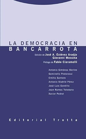 Seller image for La democracia en bancarrota for sale by Librera ARS