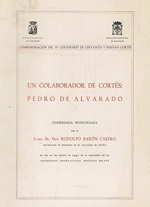 Image du vendeur pour UN COLABORADOR DE CORTS: PEDRO DE ALVARADO. mis en vente par Librera Torren de Rueda