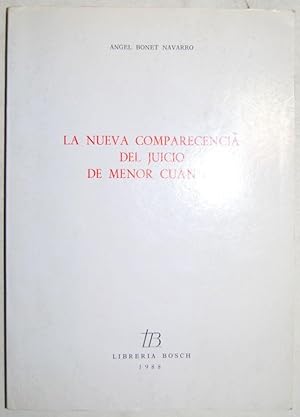 Image du vendeur pour LA NUEVA COMPARECENCIA DEL JUICIO DE MENOR CUANTIA mis en vente par Fbula Libros (Librera Jimnez-Bravo)