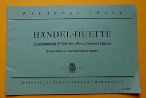 Händel-Duette (9 zweistimmige Stücke von Georg Friedrich Händel für 2 Violinen (1. Lage) bearbeit...