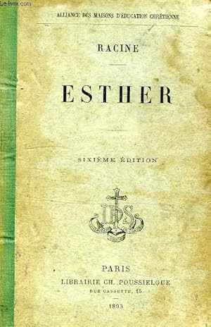 Seller image for ESTHER, TRAGEDIE TIREE DE L'ECRITURE SAINTE for sale by Le-Livre