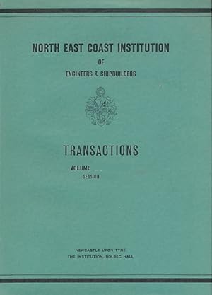 Imagen del vendedor de Transactions of the North-East Institution of Engineers & Shipbuilders. Volume 83. 1966-1967 a la venta por Barter Books Ltd