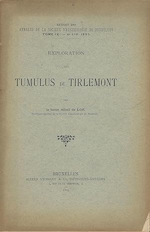 Imagen del vendedor de Exploration des tumulus de Tirlemont a la venta por Librairie Archaion