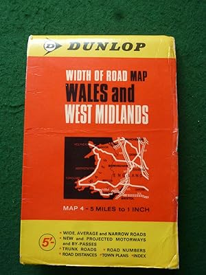 Seller image for Dunlop Width of Road Map: Wales and West Midlands for sale by Shelley's Books