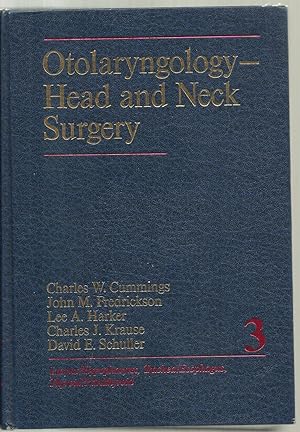 Imagen del vendedor de Otolaryngology - Head and Neck Surgery - Volume III a la venta por Sabra Books