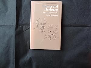 Bild des Verkufers fr LUKACS AND HEIDEGGER Towards a new philosophy zum Verkauf von Douglas Books