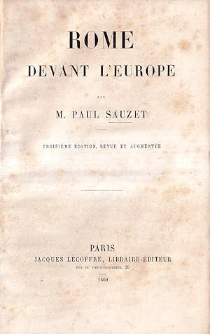 Image du vendeur pour Rome Devant l'Europe mis en vente par Il Salvalibro s.n.c. di Moscati Giovanni