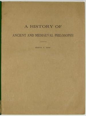 A History of Ancient and Mediaeval Philosophy