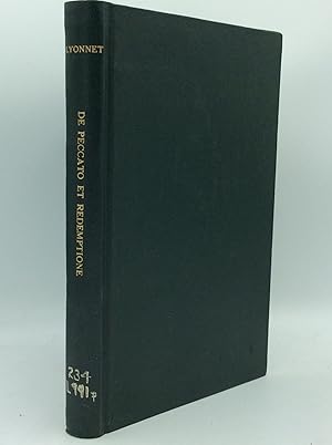 Seller image for DE PECCATO ET REDEMPTIONE I: De Notione Peccati for sale by Kubik Fine Books Ltd., ABAA