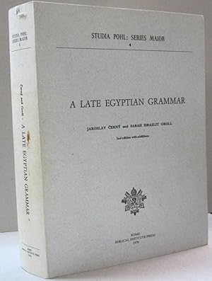 Imagen del vendedor de A Late Egypitan Grammar a la venta por Midway Book Store (ABAA)