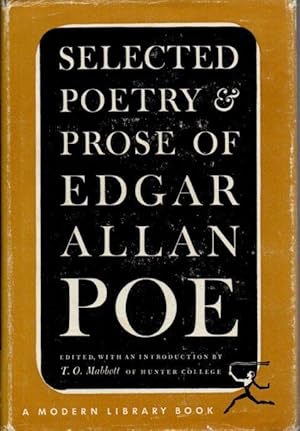 Seller image for Selected Poetry & Prose of Edgar Allan Poe [Modern Library No. 82] for sale by Clausen Books, RMABA