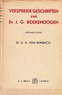 Seller image for Verspreide geschriften van Dr J.G. Boekenoogen for sale by nautiek